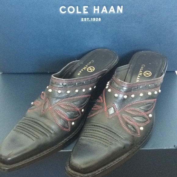 Cole Haan Shoes - Cole Haan Leather Mules